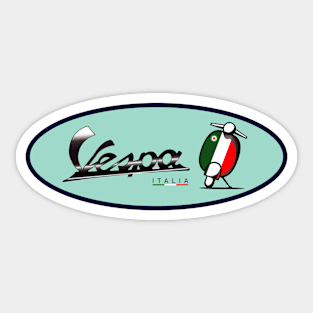 Vespa - Italia (visit:  fmDisegno.redbubble.com for full range) Sticker